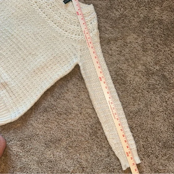 Lauren Ralph Lauren Women's lvory Alpaca Wool Blend Luxurious Knit Sweater SZ XL - Picture 8 of 8